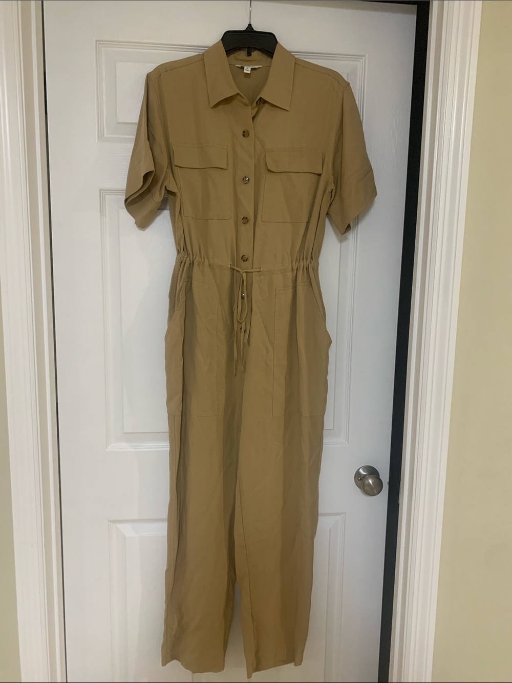 Banana Republic Tan Utility Jumpsuit